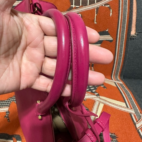 SAINT LAURENT ❤️🌟PINK LEATHER SATCHEL⭐️ - Picture 7 of 15